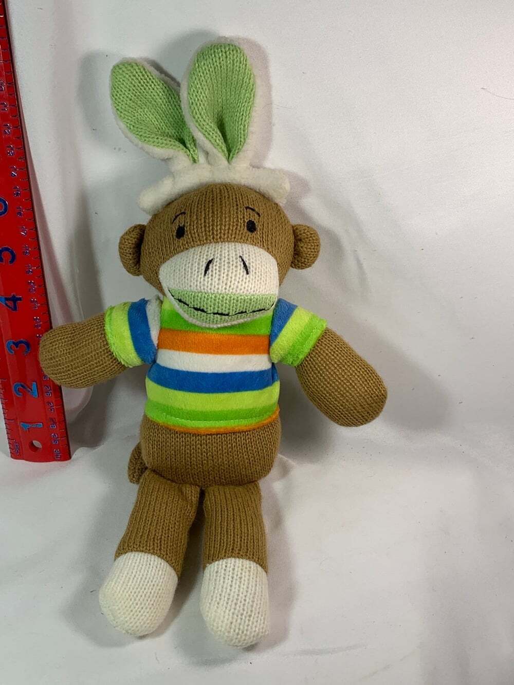 Dan Dee Sock Monkey Green Easter ears !